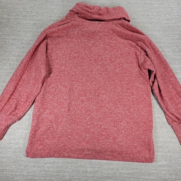 Maeve by Anthropologie Oversized Turtleneck Sweater Red Heathered Knit Large - Picture 13 of 14